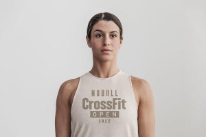 Beige Nobull WoCrossfit Open® 2022 High-Neck Tanks | UK 2248JP