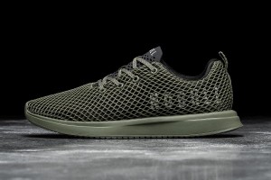 Black Nobull Army Mesh Running Shoes | UK 1668OK