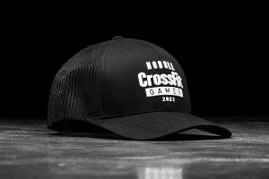 Black Nobull Crossfit Games Curved-Brim Trucker Hats | UK 2286EB