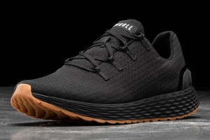 Black Nobull Gum Ripstop Running Shoes | UK 1151SG