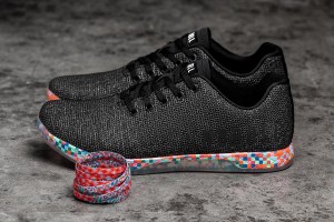 Black Nobull Heather Pixel Trainers | UK 1923RV