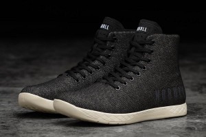 Black Nobull High-Top Heather Trainers | UK 1894MQ