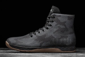 Black Nobull High-Top Night Camo Trainers | UK 2142GS