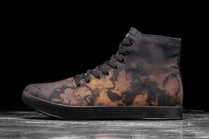 Black Nobull High-Top Toffee Tie-Dye Canvas Trainers | UK 2027RV