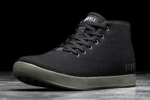 Black Nobull Ivy Canvas Mid Trainers | UK 1995BE