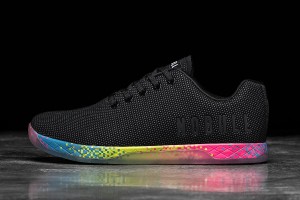 Black Nobull Neon Glitch Trainers | UK 2131RV