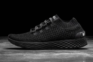 Black Nobull Reflective Knit Running Shoes | UK 1805AH