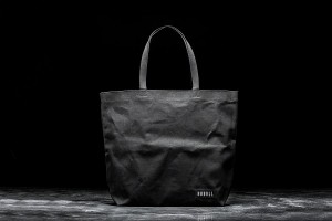 Black Nobull Waxed Canvas Open Top Tote Bags | UK 2272SG