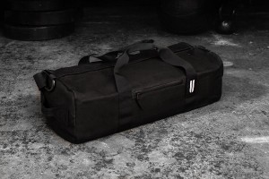 Black Nobull Waxed Canvas Traditional Duffle Bags | UK 2268HA