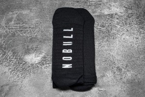 Black / White Nobull LOW Socks | UK 1643JP