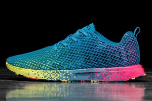 Blue Nobull Neon Glitch Mesh Running Shoes | UK 1810YX