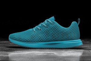 Blue Nobull Neon Mesh Running Shoes | UK 1789MQ