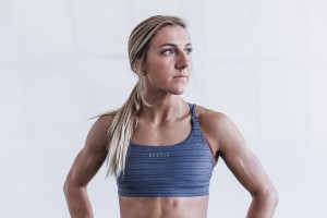 Blue Nobull Sports Bra (HEATHER Stripe) Sports Bra | UK 2230WN