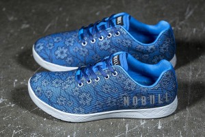 Blue Nobull Spring Floral Trainers | UK 1874UZ