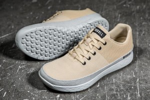 Brown Nobull Sand Canvas Trainers | UK 1896BE