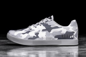 Dark / Grey Nobull Arctic Camo Canvas Trainers | UK 1917EB