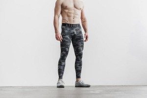 Dark / Grey Nobull Compression Tight (PLUSH Heather) Jogger | UK 1542FD