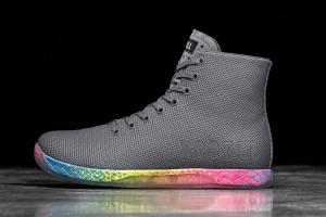 Dark / Grey Nobull High-Top Neon Glitch Trainers | UK 2086AH