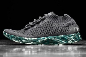 Dark / Grey Nobull Wild Tide Knit Running Shoes | UK 1731ZU