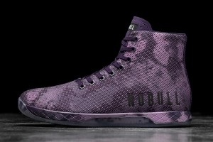 Dark / Purple Nobull High-Top Tie-Dye Trainers | UK 2062FD