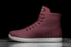 Dark / Red Nobull High-Top Cabernet Arctic Trainers | UK 2073EB