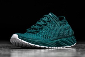 Deep / Turquoise Nobull Deep Teal Knit Running Shoes | UK 1724DF