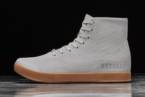 Grey Nobull High-Top Arctic Gum Suede Trainers | UK 2018YX