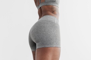 Grey Nobull Mid-Rise Short 2" (PLUSH Heather) Shorts | UK 2219DF