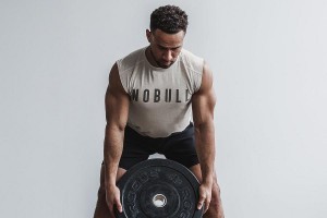 Grey Nobull Sleeveless Tee (CLASSIC Colors) Tanks | UK 1602YX