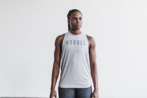 Grey Nobull WoHigh-Neck (CLASSIC Colors) Tanks | UK 2264ZU