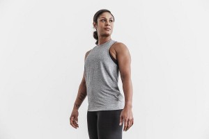 Grey Nobull WoHigh-Neck (CLASSIC Colors) Tanks | UK 2266KO