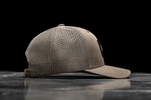 Khaki Nobull Curved-Brim Trucker Hats | UK 2300JP