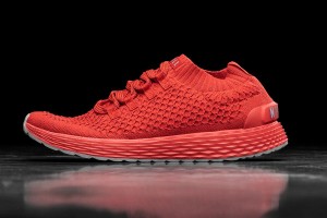 Light / Red Nobull Bright Reflective Knit Running Shoes | UK 1793VR