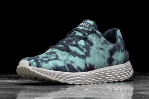 Light / Turquoise Nobull Light Teal Tie-Dye Ripstop Running Shoes | UK 1704IL