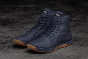 Navy Nobull High-Top Gum Trainers | UK 2068IL