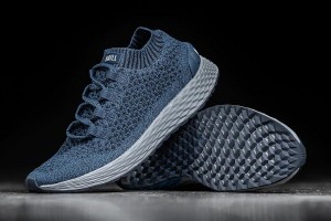 Navy Nobull Knit Running Shoes | UK 1666UZ