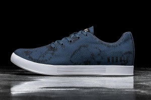 Navy Nobull Tie-Dye Canvas Trainers | UK 2028TC