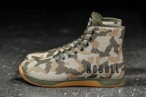 Olive Nobull High-Top Woodland Camo Trainers | UK 1930AH