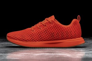 Orange Nobull Flame Mesh Running Shoes | UK 1790MQ