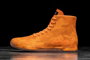 Orange Nobull High-Top Neon Camo Trainers | UK 2099BE