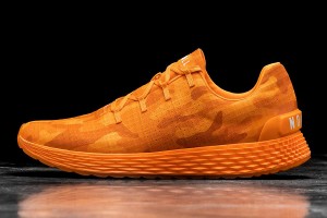 Orange Nobull Neon Camo Ripstop Running Shoes | UK 1801GS