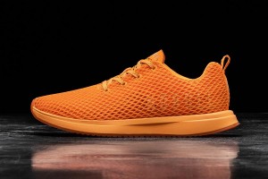 Orange Nobull Neon Orange Mesh Running Shoes | UK 1771IL