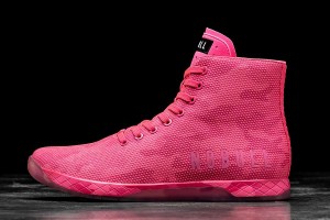 Pink Nobull High-Top Neon Camo Trainers | UK 2101MQ