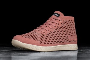 Pink Nobull Suede Mid Trainers | UK 1946MQ