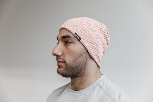 Pink Nobull Waffle Beanie Hats | UK 1617PJ