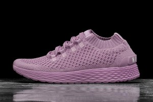 Purple Nobull Orchid Knit Running Shoes | UK 1702PJ