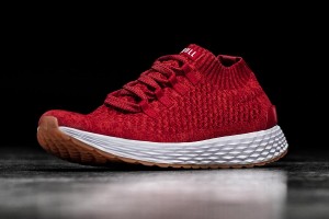 Red Nobull Red Alert Knit Running Shoes | UK 1762WN