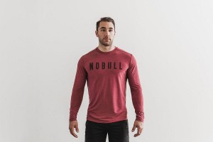 Red Nobull Tee Long Sleeve | UK 1583NW