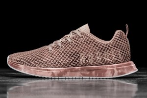 Rose Nobull Dusty Rose Tie-Dye Mesh Running Shoes | UK 1750FD