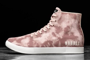 Rose Nobull High-Top Dusty Tie-Dye Canvas Trainers | UK 2060HA